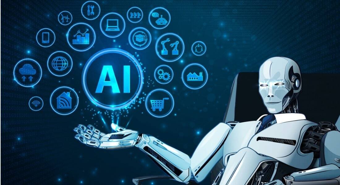 An interactive professional AI training workshop with developers analyzing data models on a large screen.