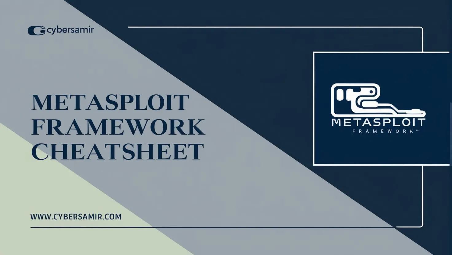 Metasploit Framework Cheatsheet