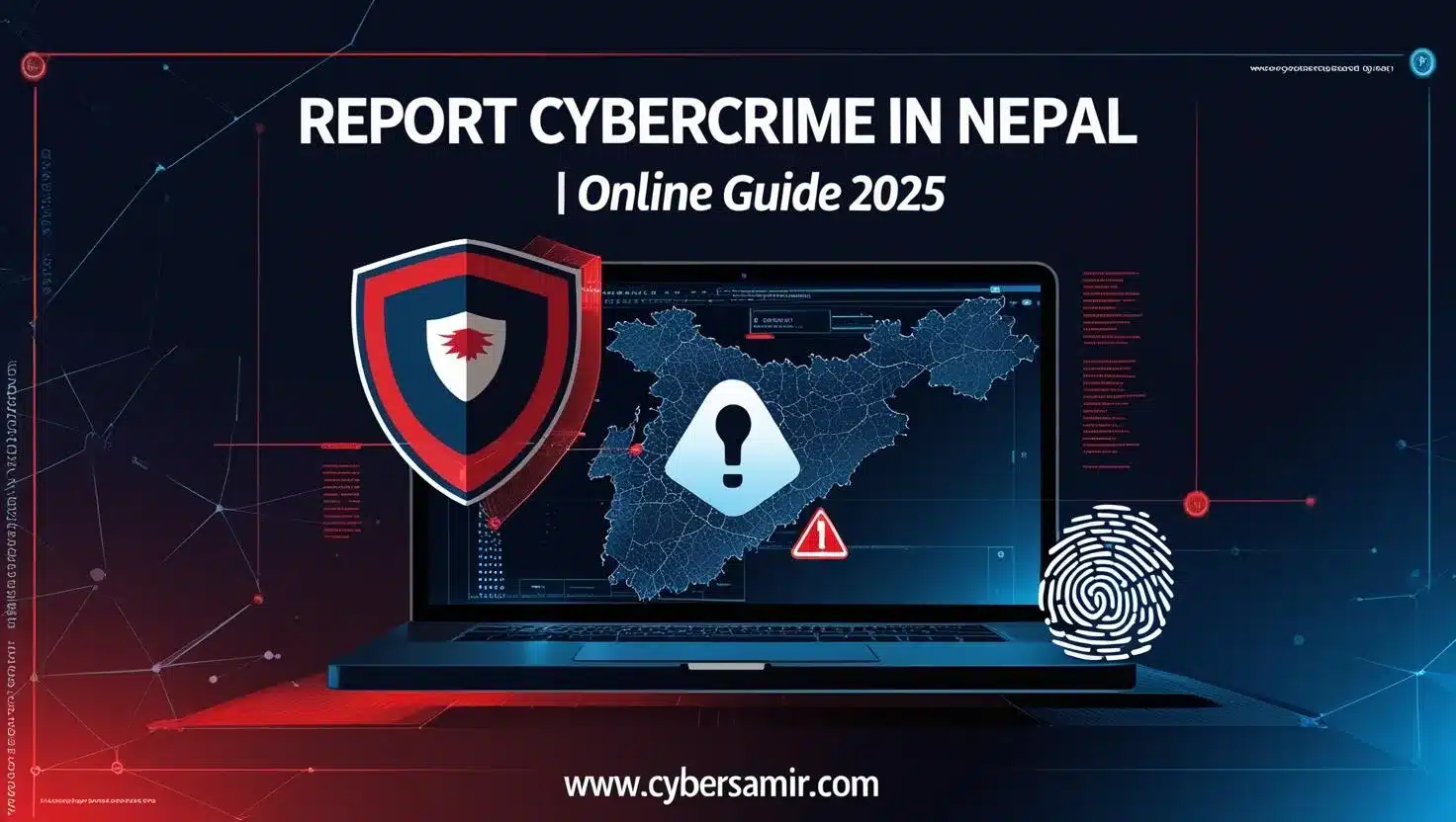 Filing a cybercrime report online through the Nepal Police Cyber Bureau website