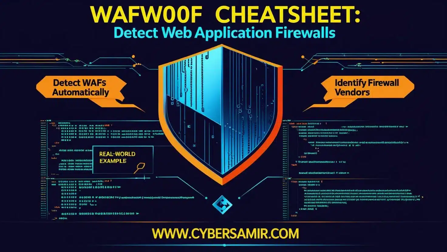WafW00F Cheatsheet: Detect Web Application Firewalls