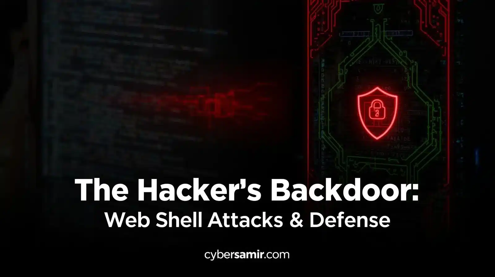 Web shell backdoor attack on a compromised website