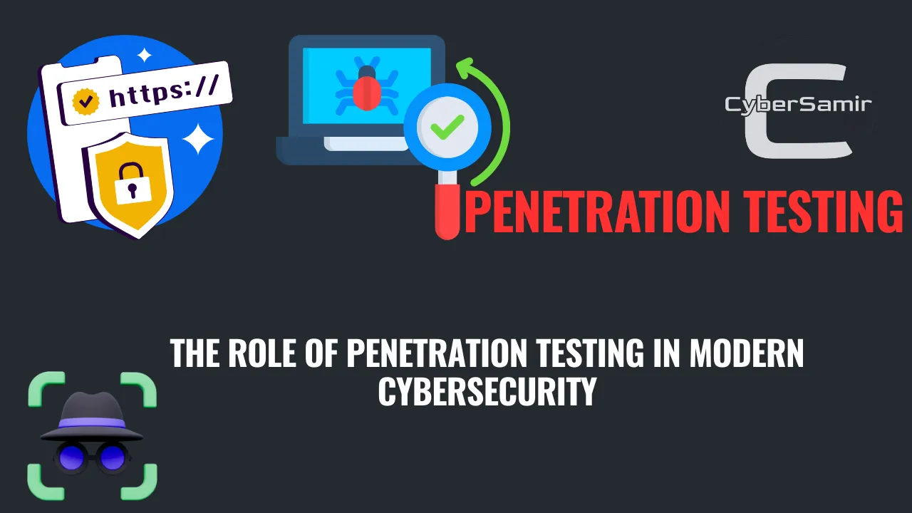 Ethical hacker performing penetration testing on a modern network