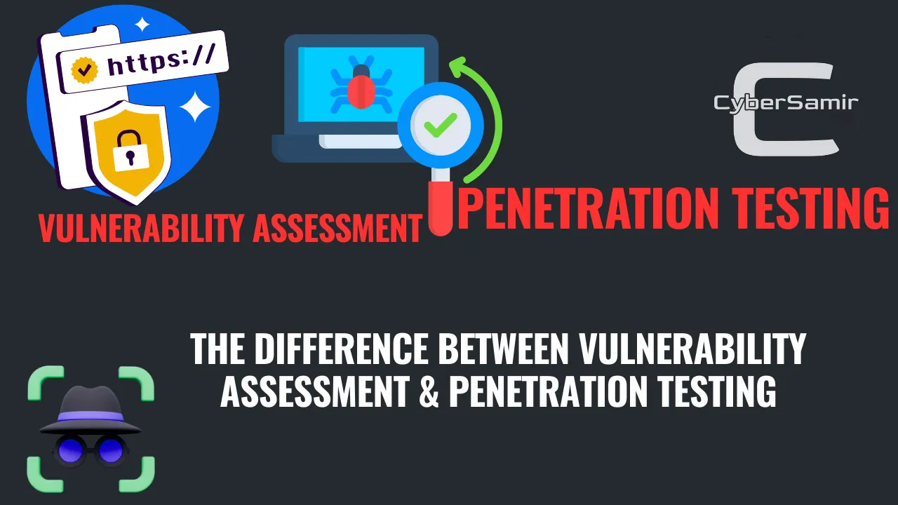 Comparison chart showing vulnerability assessment vs penetration testing