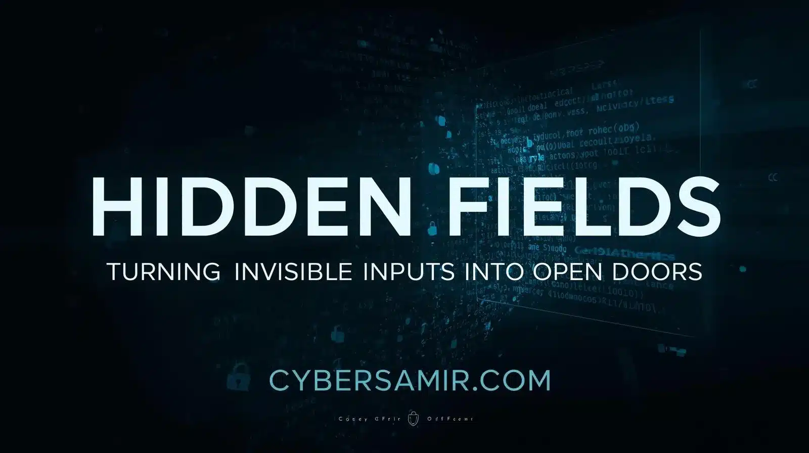 Illustration showing hidden form fields being exploited as a security vulnerability