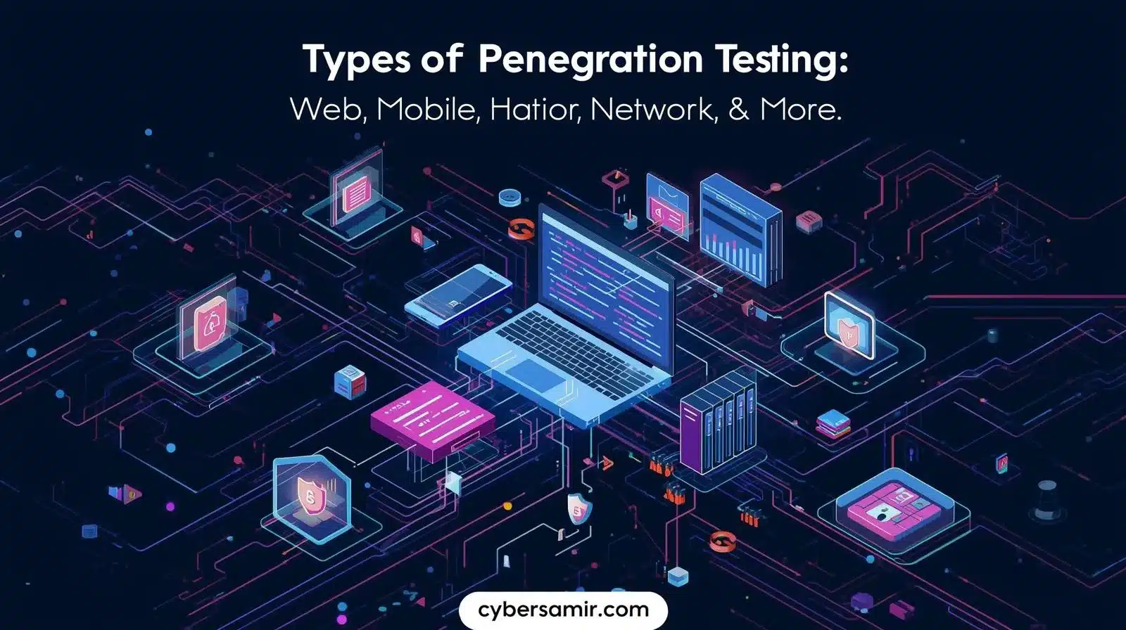 Web application penetration testing process illustration