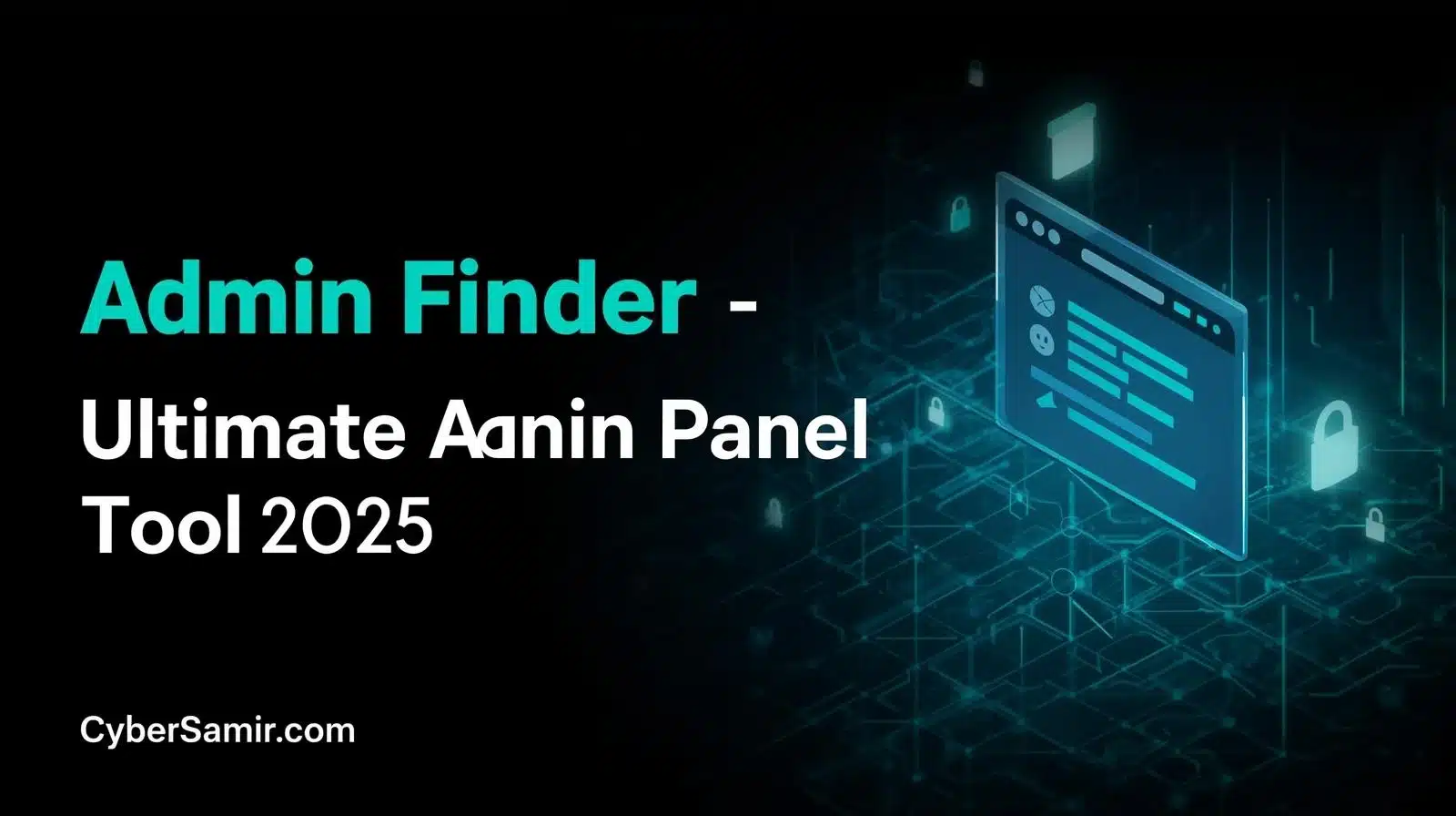 Screenshot of Admin Finder tool interface detecting website admin panels