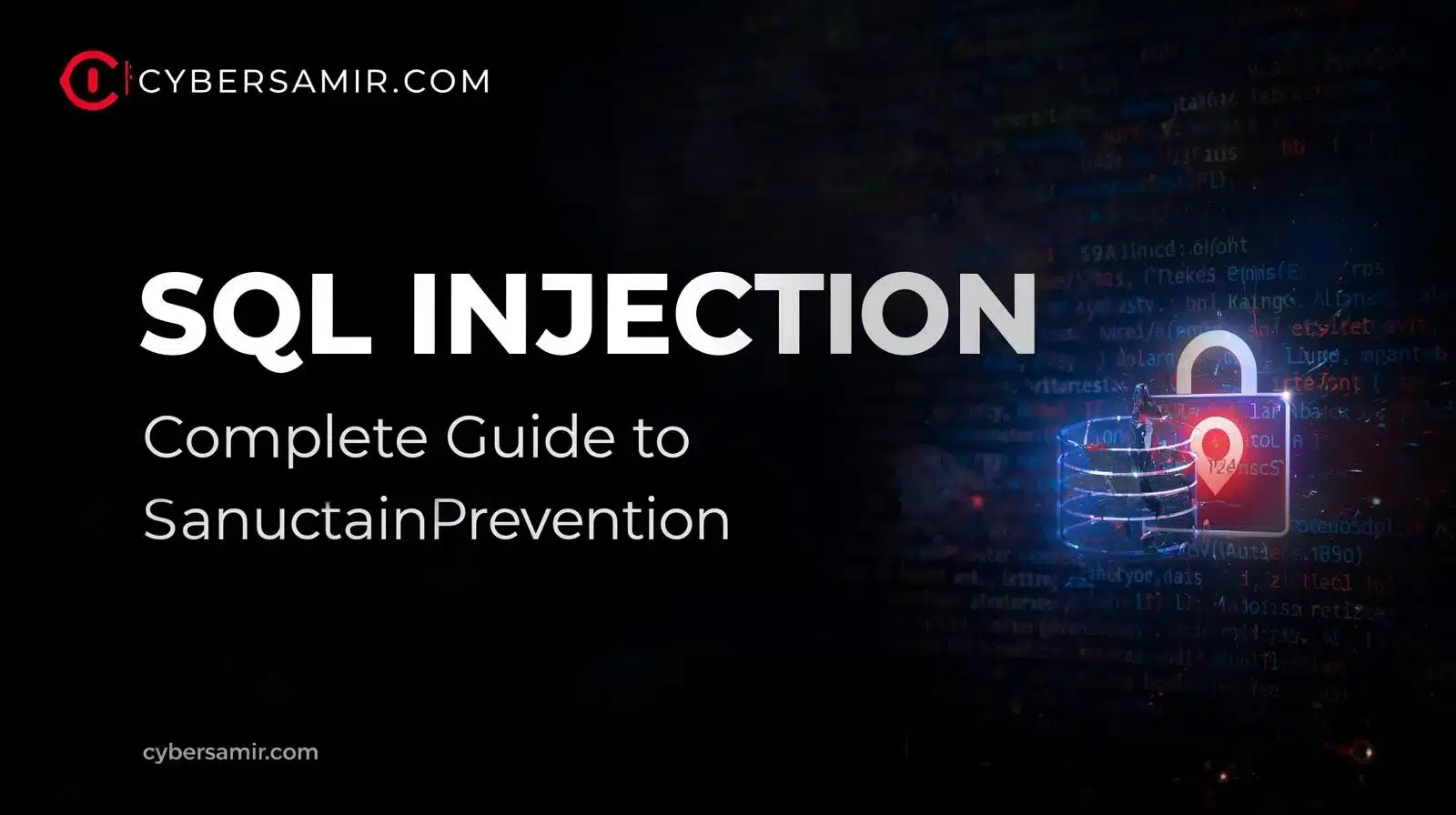 Diagram showing SQL injection attack vector and prevention techniques